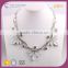 N74313K01 STYLE PLUS statement necklace with special design thick chain light color resin necklace designs in retail