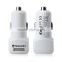 Quick Charge 3.0 Car Charger with Rubber Finish White