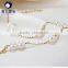 expensive bangle Women Elegant sea Pearl Costume Bracelet with gold chain fine body jewelry