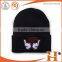 2016 wholesale fashion black bennie hat with custom logo