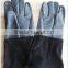14" RED LONG COW LEATHER WORKING GLOVE /SAFETY LEATHER GLOVE CE PASSED
