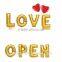 factory supply decorative letter balloon with EN71
