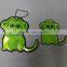 Monkey shape pvc reflective safety car key accessories