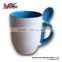 promotion ceramic coffee mug with spoon ,ceramic tea mug