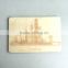 wooden engraved post card