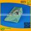 green custom zipper bag cosmetic