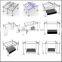 6061-T6 Aluminum Square screw Tent truss