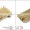 Square 4.1 cm solid brass plate bukle brass material plaque buckle brass plain buckle