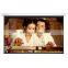 16:9 72" matt white business presentation tubular electric projection screen