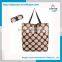 JST Hot Selling Foldable Polo Dots Shoping Tote Bag Women with High Quality