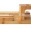 Bamboo Wood 3 in 1 Office Home Desk Cradle Holder with Phone Tablet Stand Wooden Holder