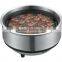 stainless steel electric Pan grill steam hot pot and BBQ Teppanyaki grill, GEO-01X