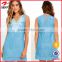 2016 new casual dress womens embroidered chambray dress latest dress designs for women clothing                        
                                                Quality Choice