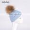 2016 baby blue Kids Crochet Hat Handmade 100 % Cotton Children Knitted Hat KZ160085