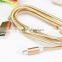 High quality aluminum micro usb cable braided metal usb cable date line Standard USB2.0 cable for iphone 5/5c/5s/6