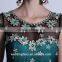 High Quality new arrival dark green embroidered long dress