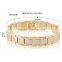 18K Gold Plated Health Care Wristband Accessory Double Line Magnet Prevent Radiation Antifatigue Two Design Mens Bracelets