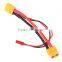 XT60 JST Dual Extension Splitter Parallel Battery Connector Plug Cable For DJI Phantom Quadcopter