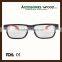 Fashion Layered wood glasses optical eyewear resin lens glasses frame