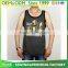 Custom high quality men's breathable singlet loose printed tank top