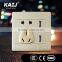 Wall Mounted multi function socket with 2 usb port difference decorative design