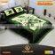 HOT!100 polyester blanket and 6PC bedding sets with floor mat and long pillow.