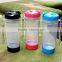 Spill Proof Portable Transparent Color Tea Infuser Bottle With Double Wall
