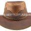 THE COWBOY WESTERN STYLE HAT GENUINE LEATHER