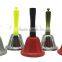 Metal hand bell with wooden handle in custom color for celebration