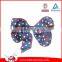New Design Grosgrain Ribbon Hair Bows With Elastic Bands/Hair Accessories for Girls