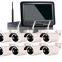 IP66 Waterproof Bullet Camera with 8ch wifi all-in one NVR 10 inch monitor