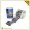 waterful emboss silver custom printing self adhesive roll labels