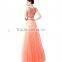 New Arrival Elegant Off The Shoulder Two Piece Evening Dress Wholesale High Quality Beaded Two Piece Evening Dress