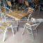 ZT-1042C aluminum patio square wooden chair