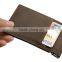 Corporate gift items leather credit card holder rfid with coin pocket