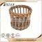 2016 new design Accept OEM rustic hinging soft closing white storage wicker basket storage