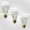 White ceramic materials e27 led bulb light with 3w 5w 7w