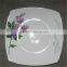 white square wholesale dinner plates , customized square dinner plates for restaurants