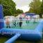 Large size inflatable soccer bubble field,Giant water football field for Bubble football games