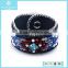 Mixed Order Fashionable Goatskin Leather Crystal Diy Bracelet Jewellery