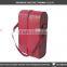 PU Leather red color 2 bottles wine carrier, two bottles PU wine box, pu wine carrier