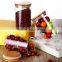 Wholesale heat borosilicate kitchen glass jars with wooden lid QM3370