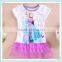 frozen cotton frocks designs girl cute baby dress girls tutu dress frozen fashion dresses for 2-6 years girl cotton dress frozen