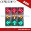 Road safety arrow traffic sign lights