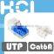 Network Cat6A 90 Degree UTP Punchdown Type Modular Keystone Jack