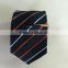 Men's whiteorange
avy 100% silk tie with diagonal strip design