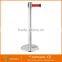 advertising flat base retractable belt queue barrier stantion