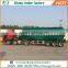 Tri-axle volume optional bulk powder silo semi trailer, V type cement trailer for sale