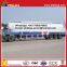 Tri-axle dry bulk cement tanker , cement bulker truck trailers with air compressor
