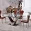 TH390 Modern design leather dining table